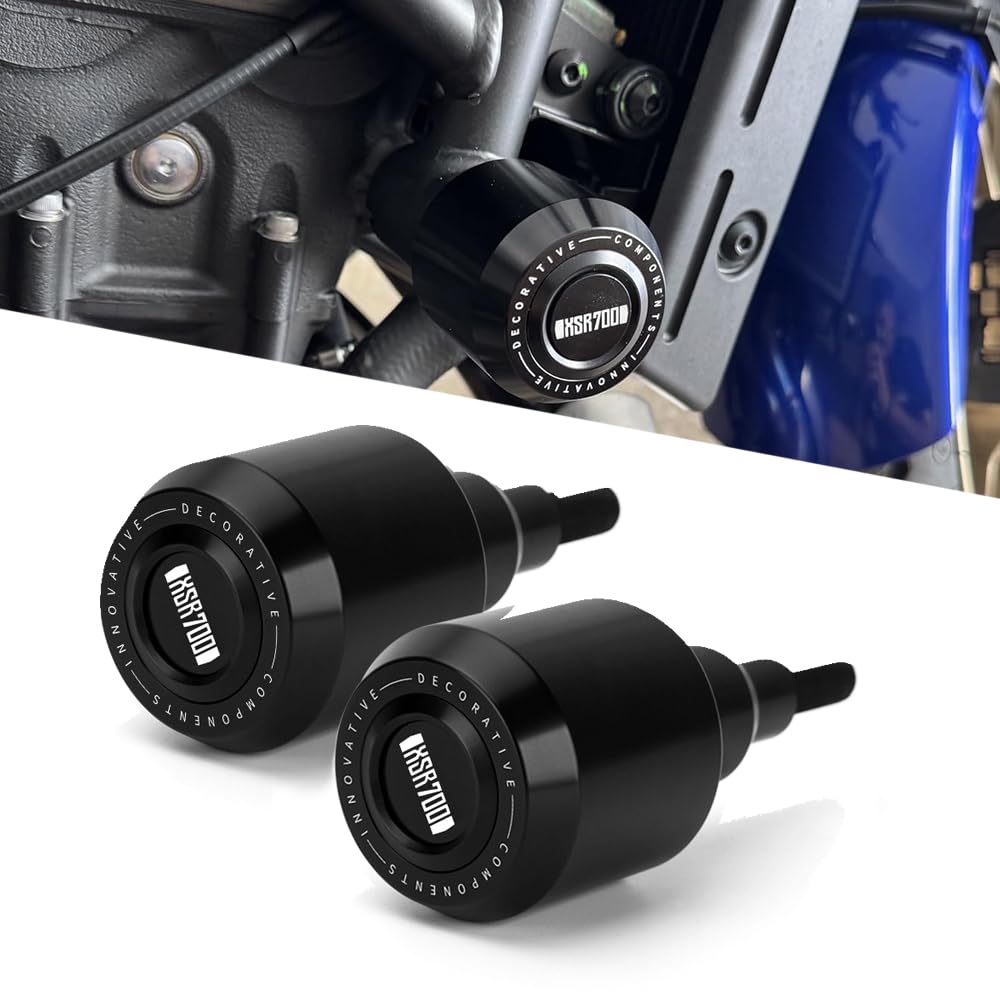 Modeer Kompatibel mit Ya.maha XSR700 2016-2024 Motorradrahmen Antikollisions-Fallschutz Slider Crash XSR 700 Zubehör (Schwarz)