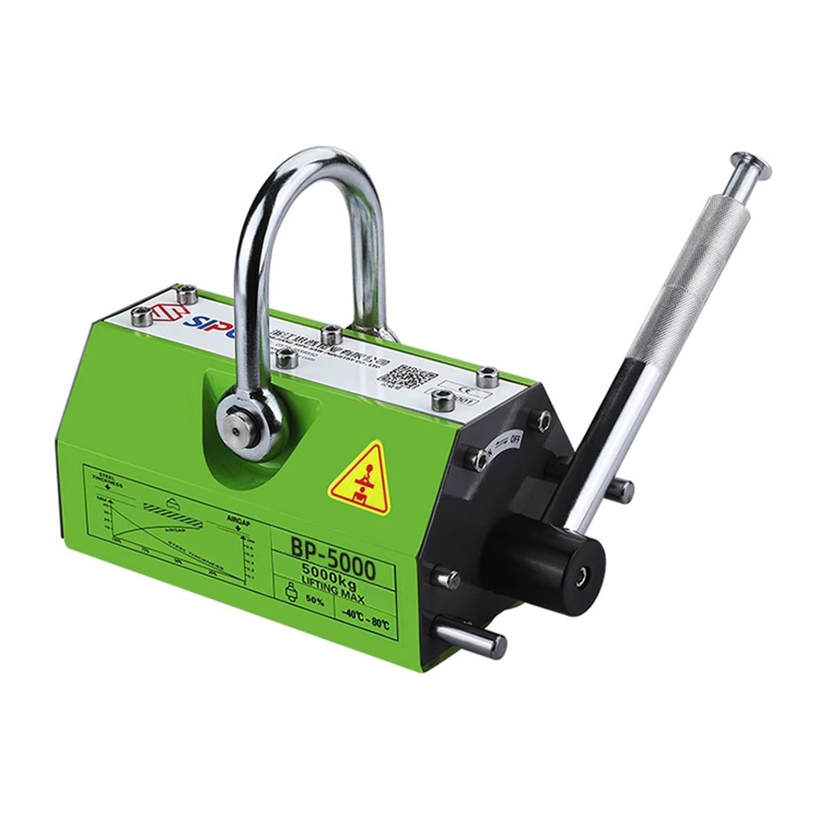 Permanentmagnetheber, Magnete Stark Spreizer mit Entriegelung, 300 Kg, 400 Kg, 600 Kg Tragkraft, zum Heben von Stahlplatten, Rundstahl(600kg/1320lb)
