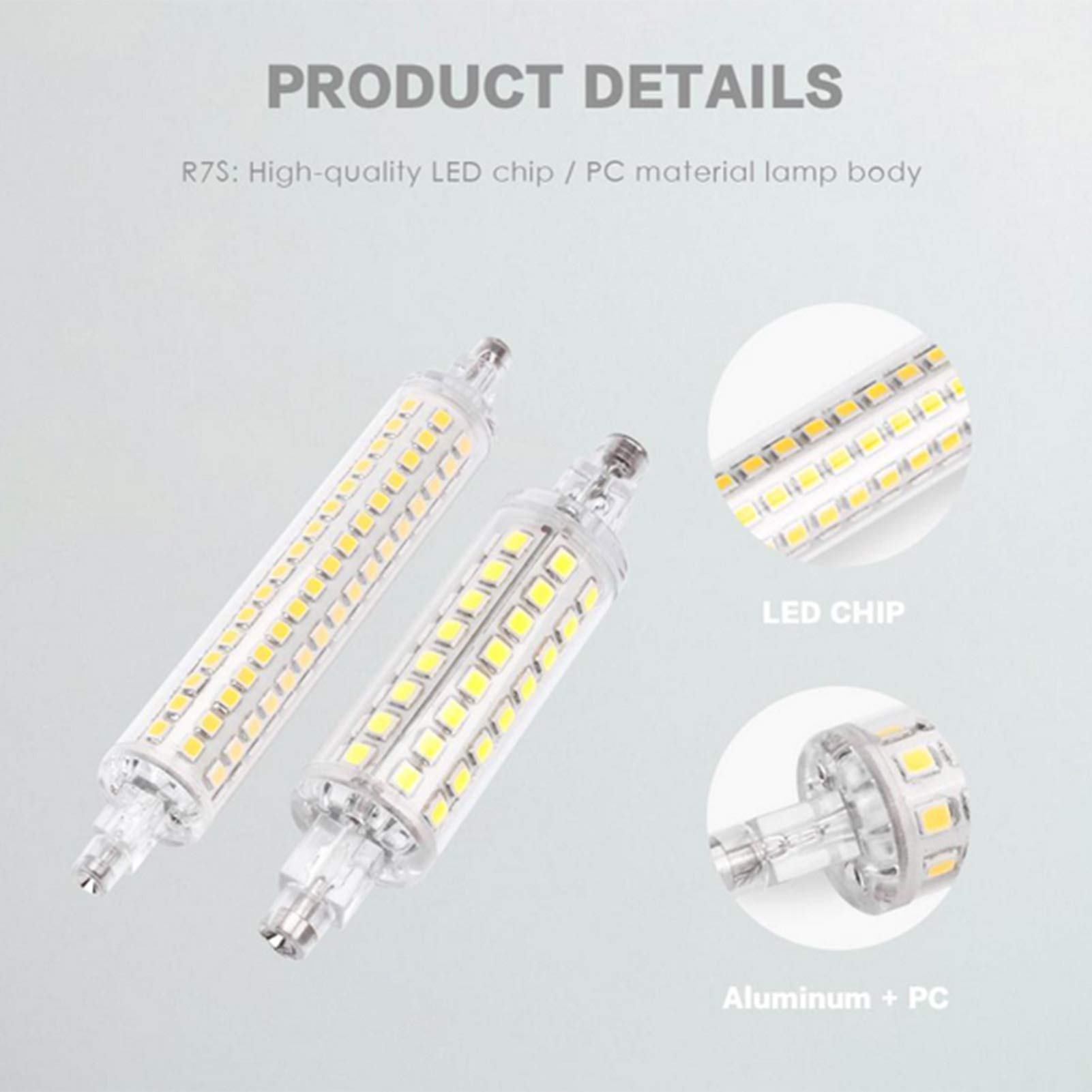 LianGSanSan Lampadina LED R7S Dimmerabile 135 Mm 20 W Sostituisce - Foto 2