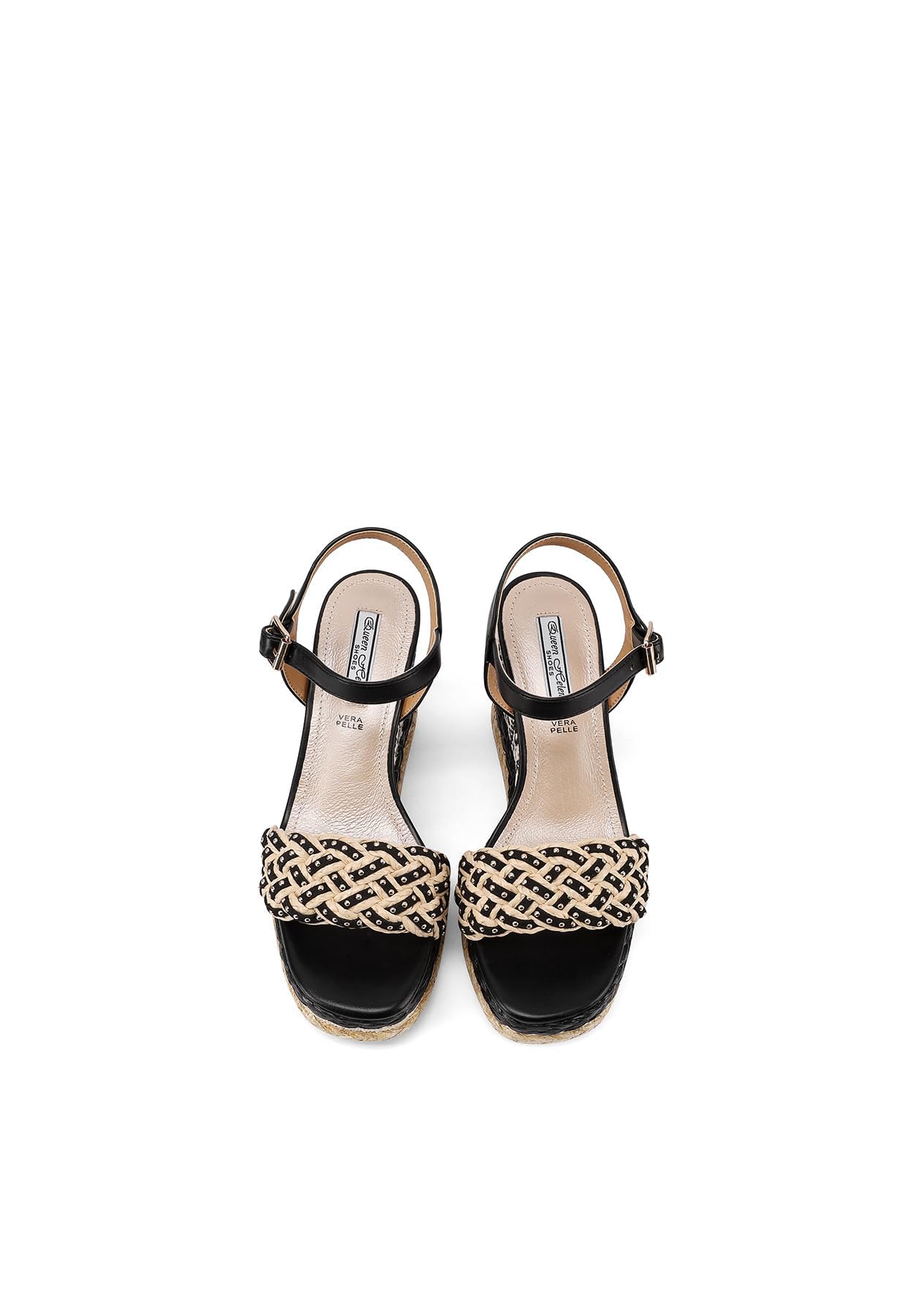 QUEEN HELENA Zeppe Sandali Alti con Zeppa con Cinturino Donna ZM9984