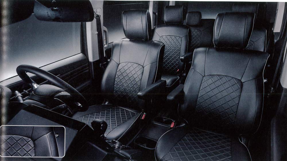 Amazon | 本革調シートカバー 国内純正OP MITSUBISHI DELICA D:5 三菱 