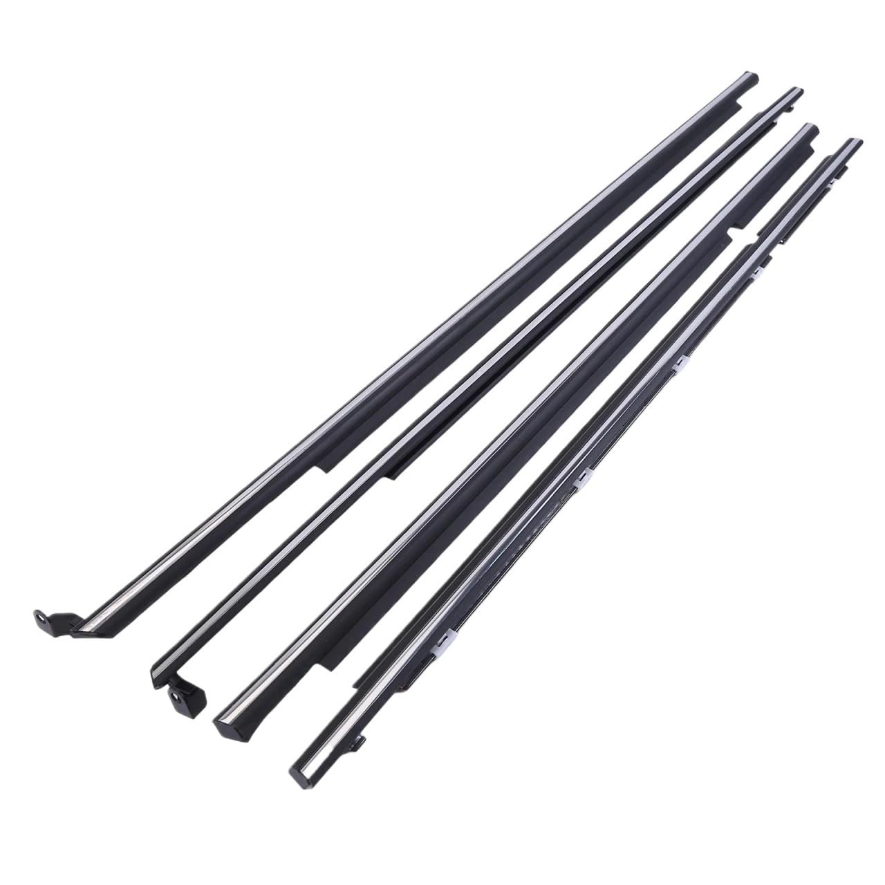 Car Door Window Rubber Seal Strip 4PCS New Car Window Moulding Trim for Toyota for Corolla AE110 1995–2002 Waterproof Weatherstrip Seal Side Door Glass Rubber Belt AJOHBM
