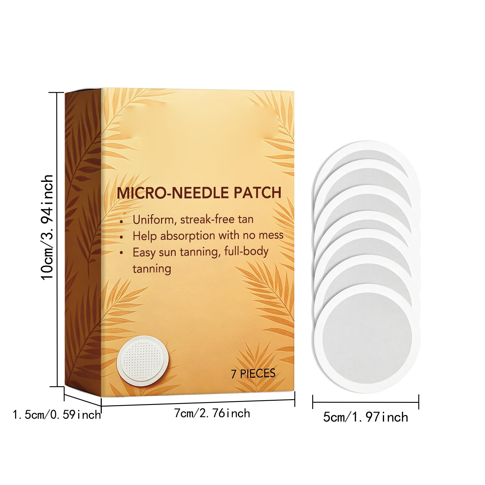 3 Caja Parche Bronceador De Microagujas freshly autobronceador Bronceado Hidratante Sin Rayas,Autobronceadores Acabado Bronce - para un Resplandor Duradero, Brillo Besado