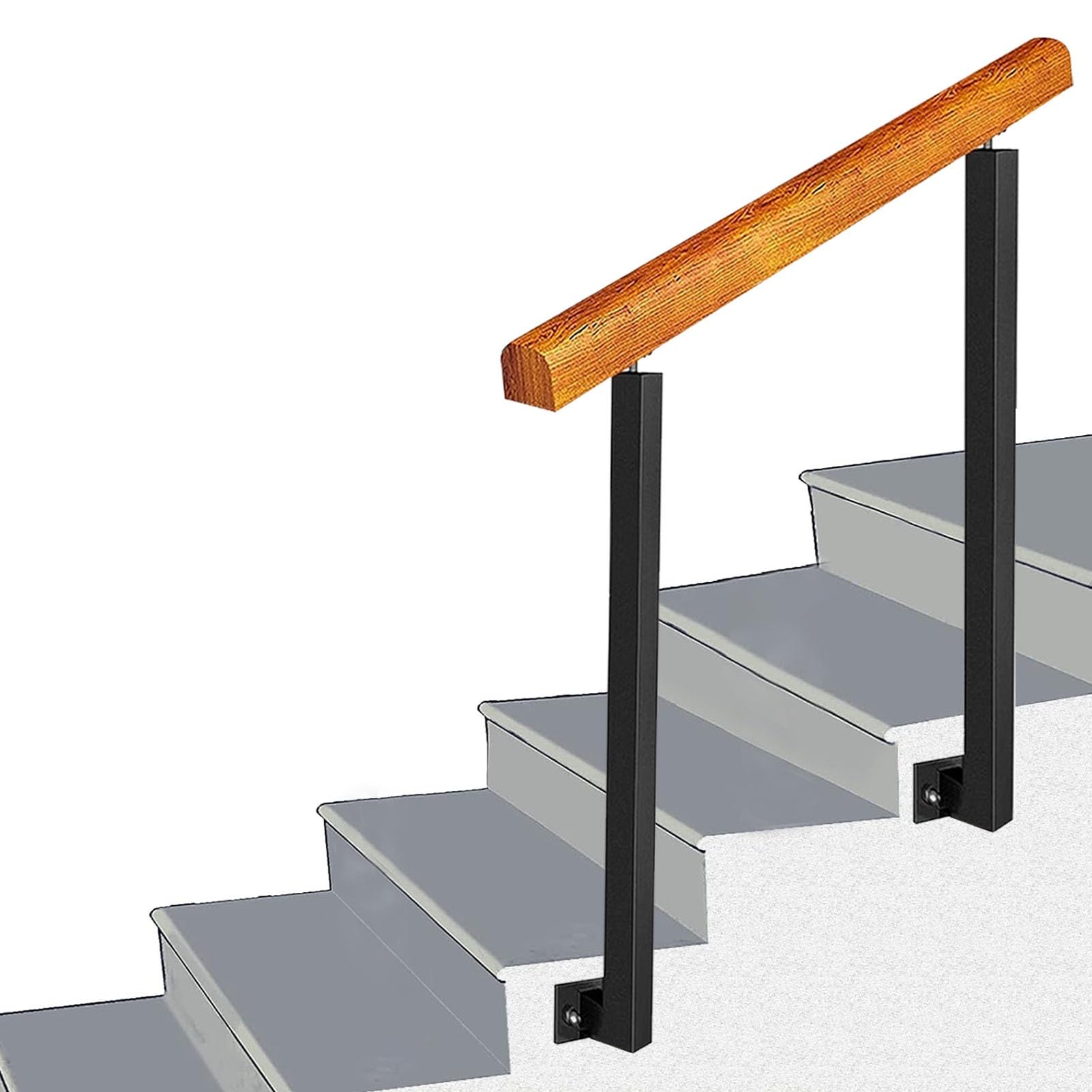 Rampes à montage latéral pour sécuriser les marches extérieures glissantes
