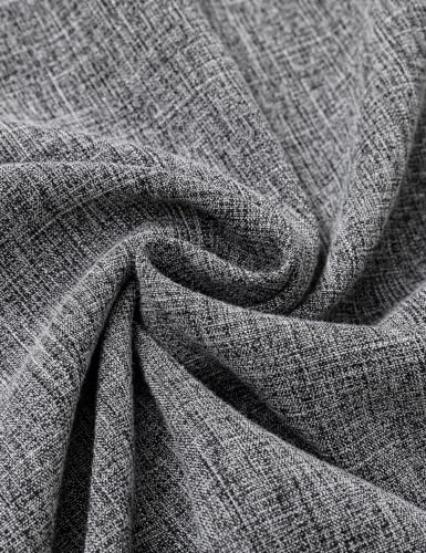 Drazivon Men's Linen Short Sleeve Button Down Casual Shirts Dark Gray 4XL - image 4