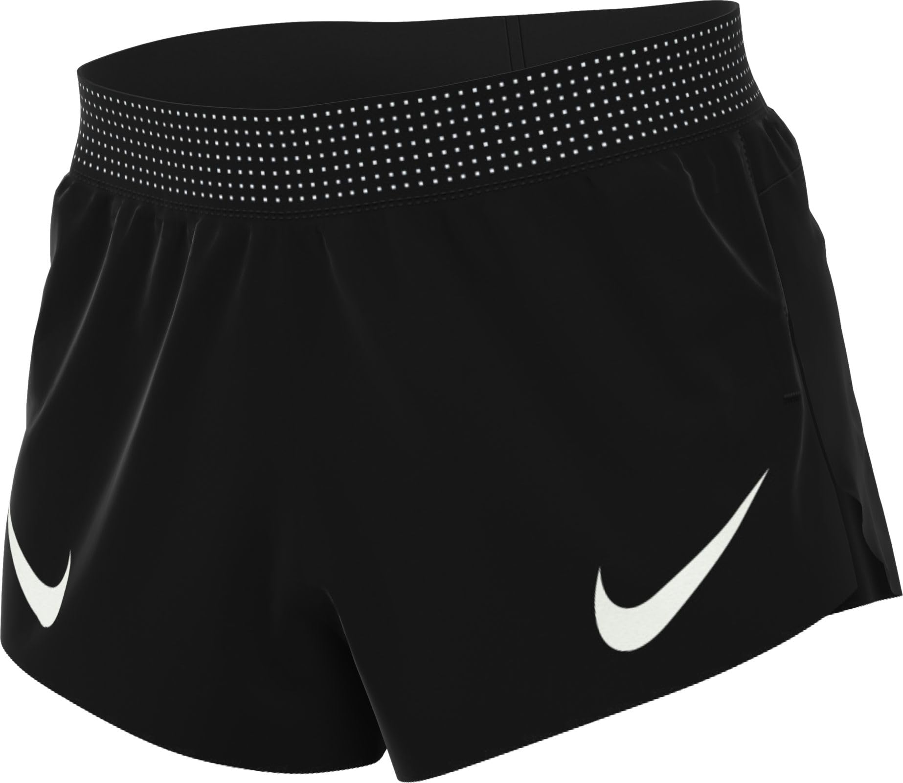 Nike Aeroswift Dri-Fit ADV Running Shorts with Lining for Men (Approx. 10 cm), Black/Summit White, FN3352-010, L