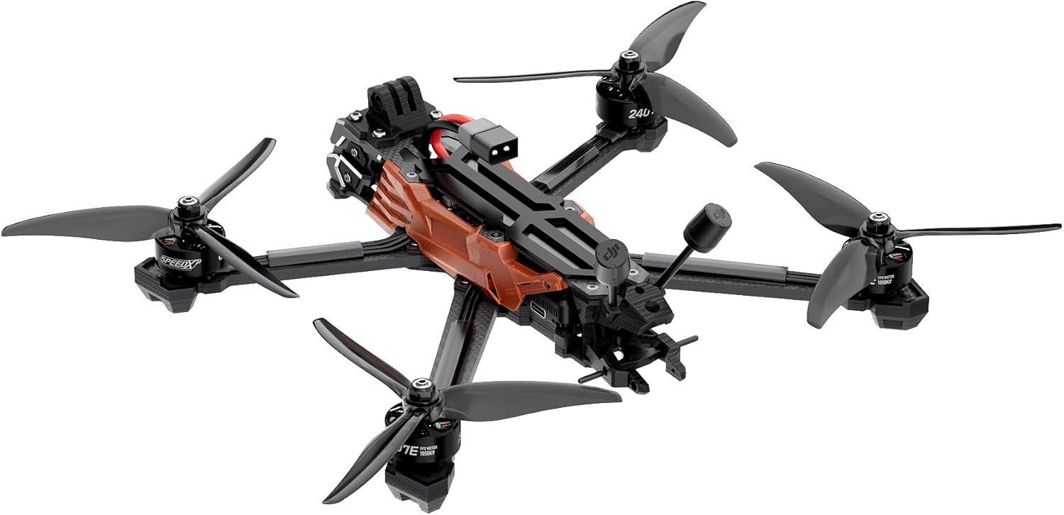 GEPRC Vapor-D6 O4 Pro FPV Drone with O4 Air Unit Pro Integration - Carbon Fiber Racing Quadcopter, Anti-Vibration Design, Long Flight Time, Cinematic HD Footage (ELRS 2.4G with GPS)