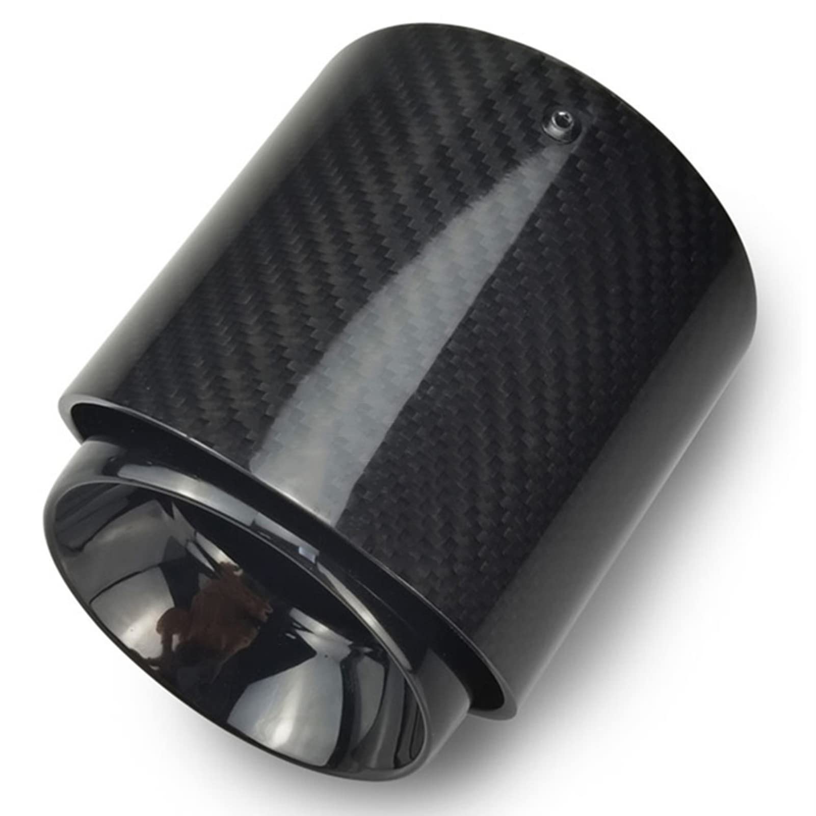 1 Paar Auto Schwarz Glänzend Kohlefaser Auspuff Endrohre, Für Mini Cooper F54 F55 F56 F57 F60 R55
