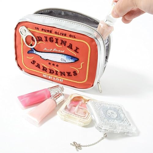 Miniatura 3 de RICHTRUE Bolsa de cosméticos kawaii linda bolsa de maquillaje Preppy Y2K bolsa de cosméticos para bolso estético, Azul