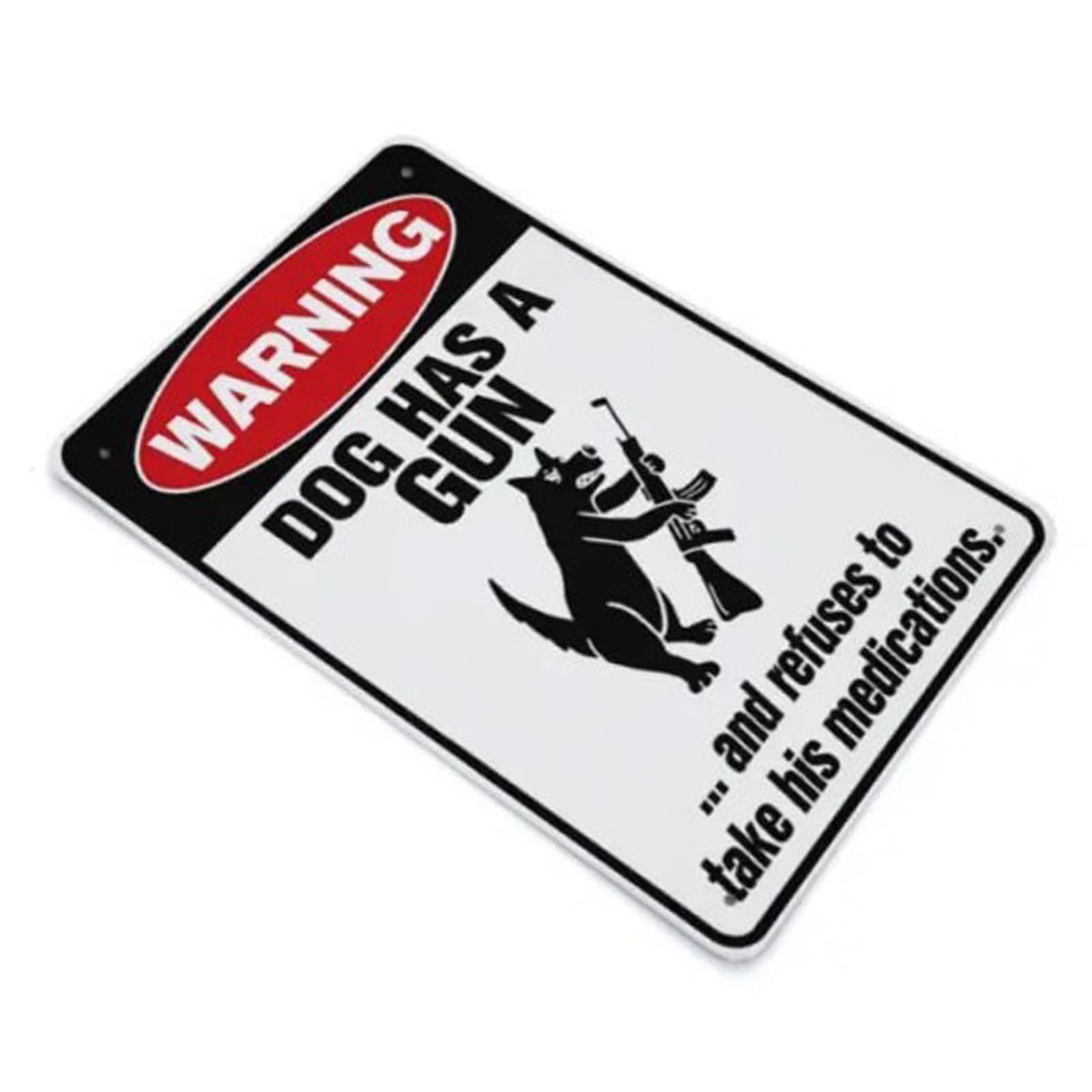 Tsophreniq Unique Iron Animal Warning Decorative Piece Easy Hanging Humorous Home Wall Decoration Perfect for Door Wall Shelves Humorous Home Decoration