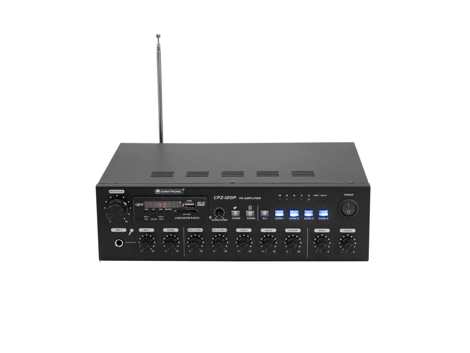 OMNITRONIC CPZ-120P PA Mixer Amplifiatore Mixing Amplifier