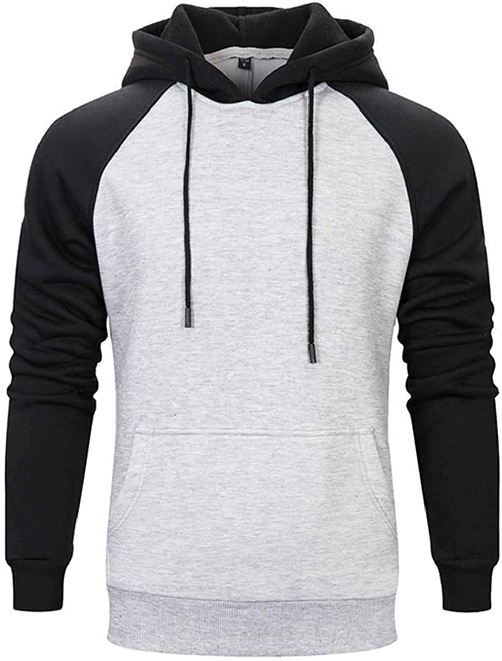 comefohome Felpe con cappuccio da uomo UK Pullover Color Block Felpe in pile a maniche lunghe con coulisse casual designer felpa con cappuccio con tasche