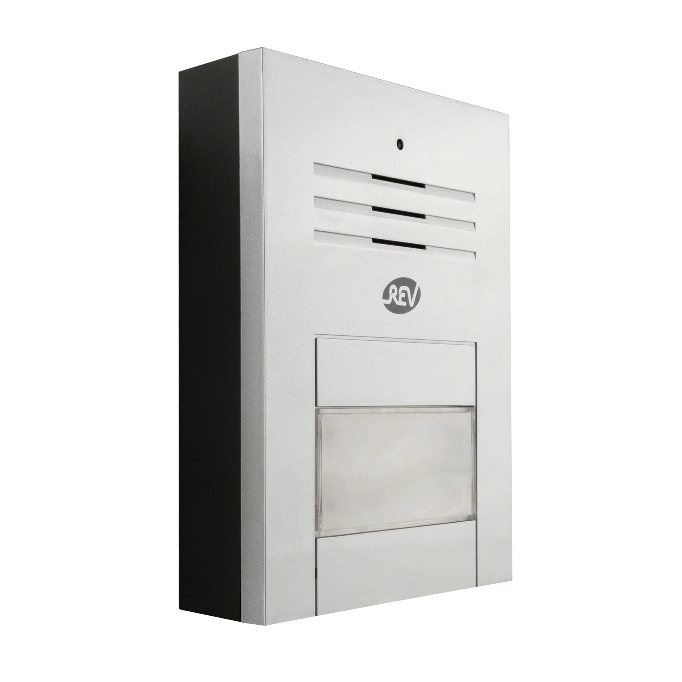 REV 3003108 80210703 Quattroline, domofon z otwieraczem drzwi, zasilacz 230 V AC, 3 dzwonki, srebrny,