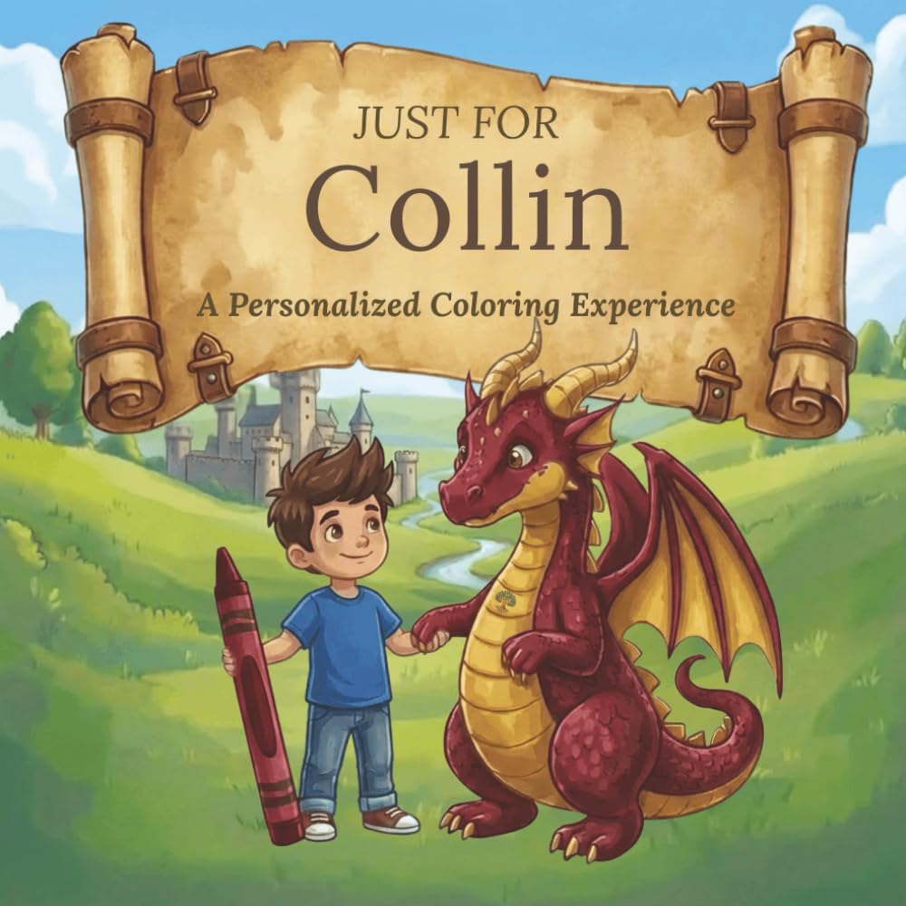 Just for Collin: A Personalized Coloring Experience: 50 total coloring pages | 28 coloring pages featuring Collin's name | 22 coloring pages themed for boys (Personalized Coloring Book Series)