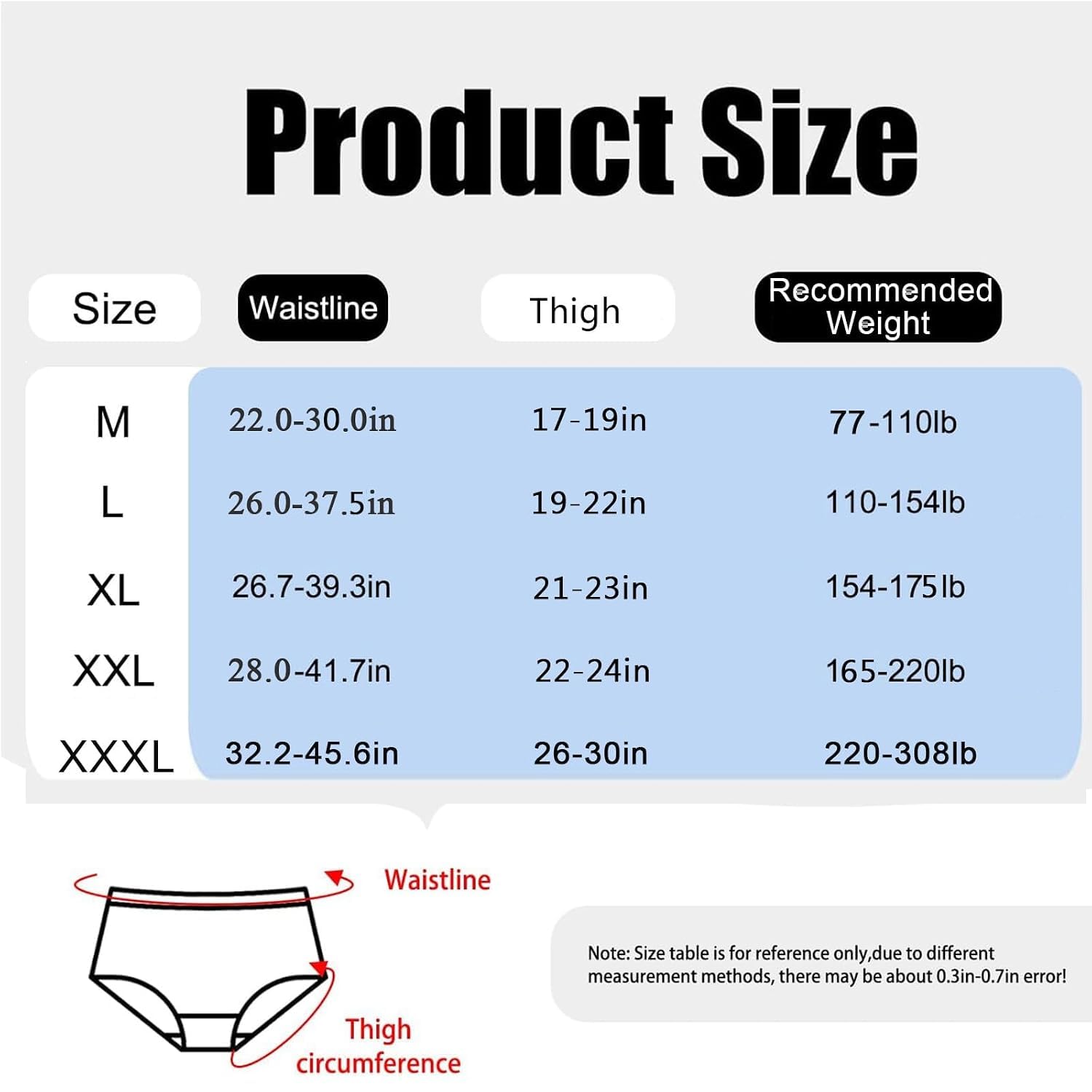 Culottes dincontinence en Coton Femmes Adultes, sous-vêtements Anti-fuites réutilisables avec Boutons-Pression, Couches lavables Ajustables Personnes âgées et handicapées, Lot de 3, Taille (Medium)