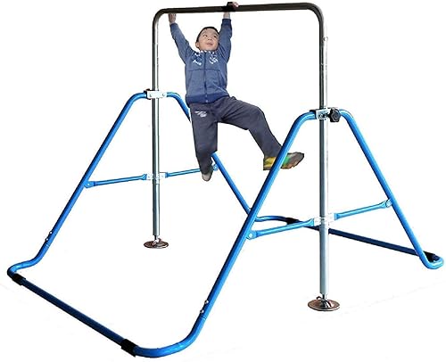 X FACTOR Barra de gimnasia para niños, gimnasio de la jungla horizontal Kip Bar de entrenamiento junior, altura ajustable, barras de mono, barra de