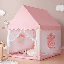Jumbo Size Light Weight Kids Play Tent House for 3-13 Year Old Kids Girls and Boys Tent House Theme (Rose House)
