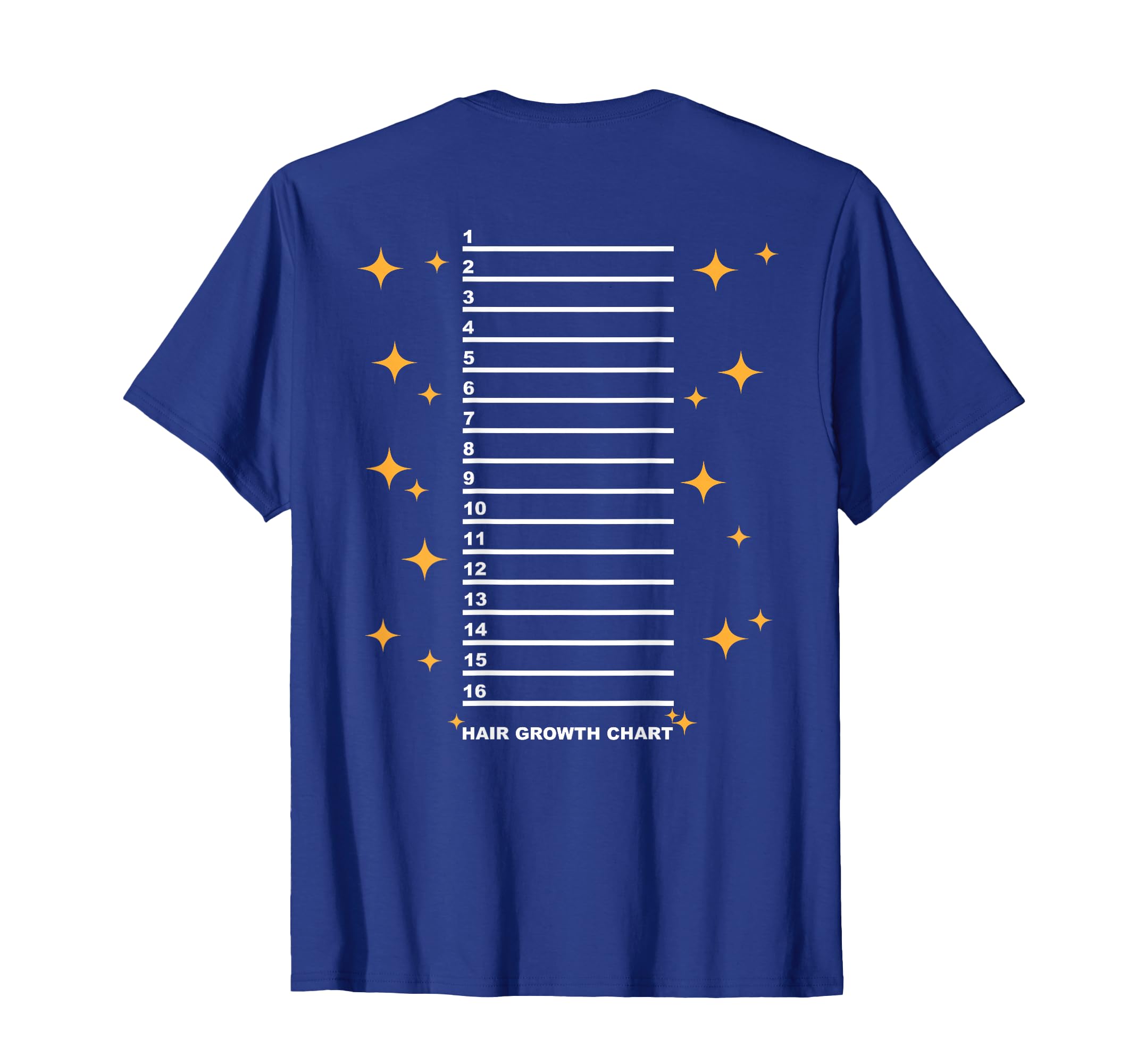 Hair Measurement Shirt With Lines in Inch T-Shirt