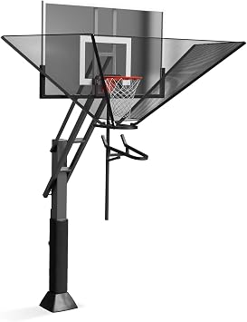 Basketball Rebounder Net Return System Machine Portable Suspended Shooting Basketball Rebounder Device Heavy Duty Basketball Training Equipment with 360Rotating Track for Continuous Solo Practice