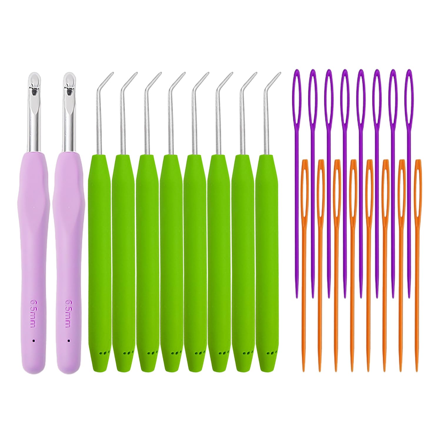Lot de 24 crochets à tricoter pour loom, accessoires de bricolage, outils de crochet multifonctionnels, outils de crochet à main