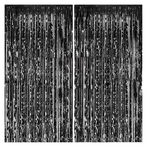 Backdrop Decoration Metallic Foil Tinsel Fringes Curtain Door Hanging Streamers Accessory Holiday Party Supplies