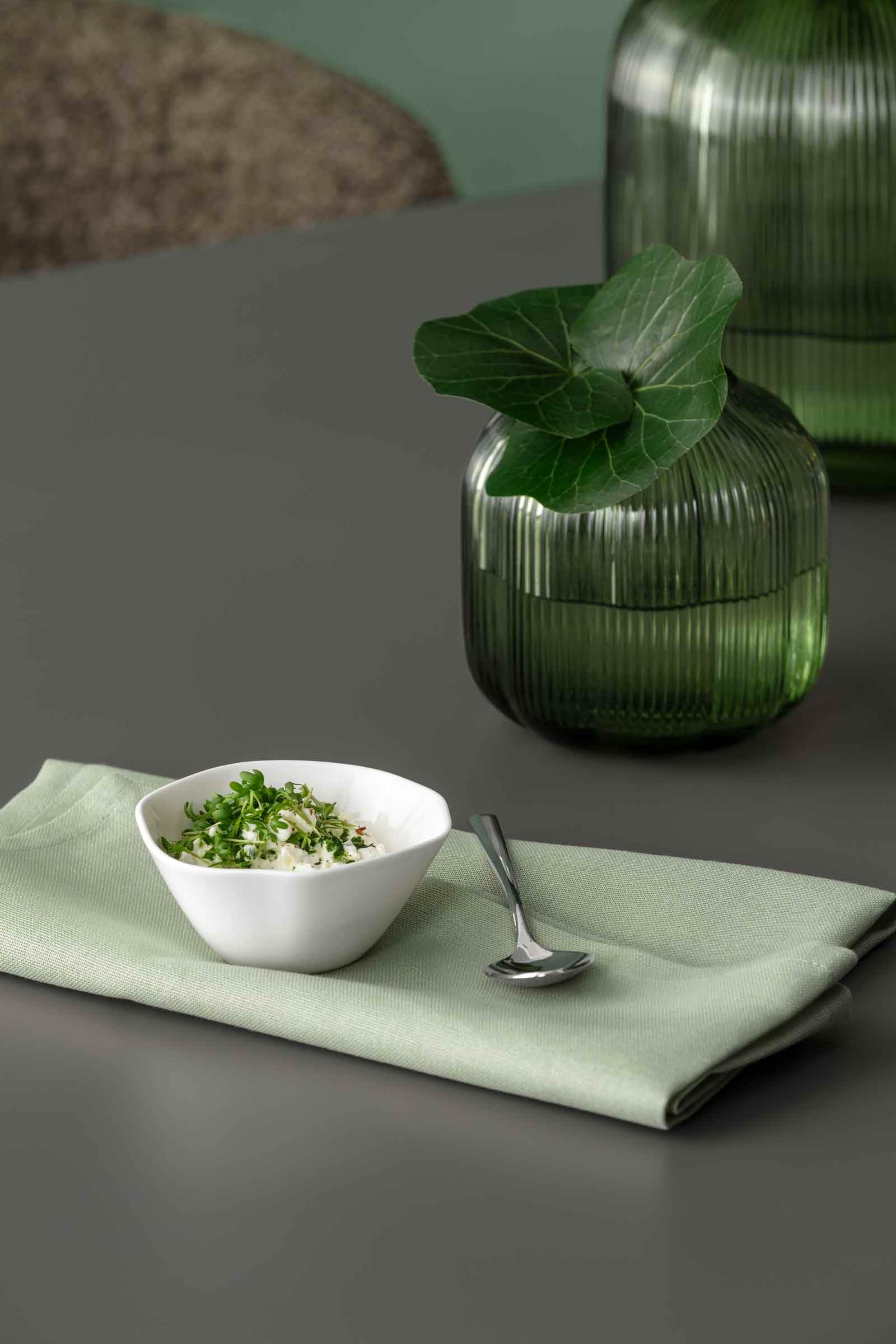 Villeroy & Boch – Juego de 6 cuencos para salsas Pura, aprox. 8,5 × 8,5 × 4 cm, color blanco puro, apto para lavavajillas y microondas, forma fluida, porcelana de hueso de alta calidad fabricada en