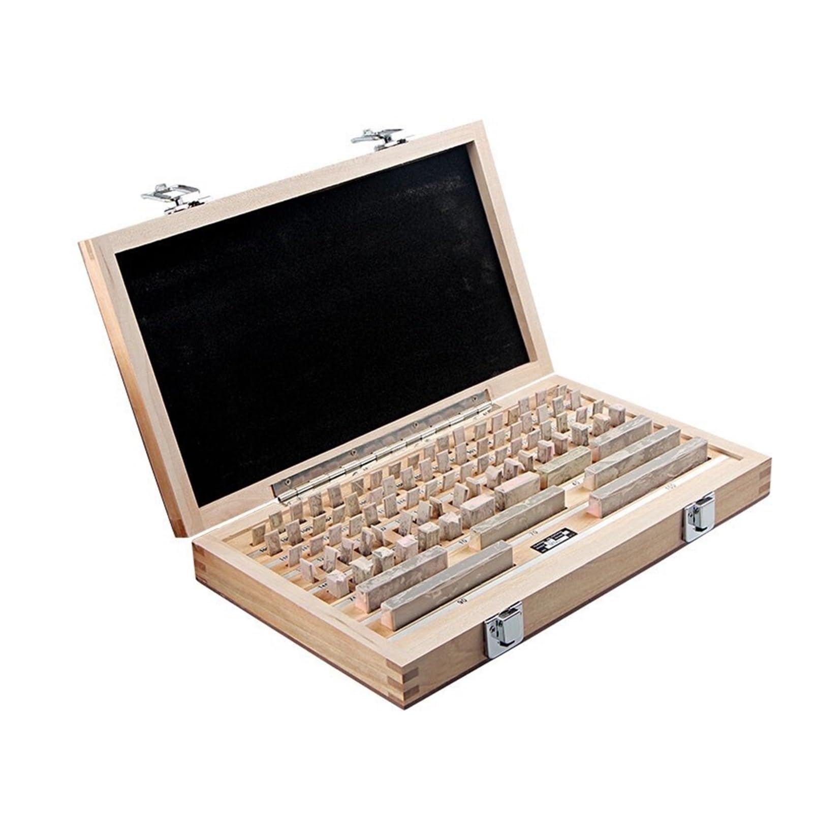 CUDTAPI Gauge Block Set 38Pcs Gauge Blocks Metric Grade 0, Level 1 Detection Caliper Router Table Set, HSS Precision .01 Measuring Gauging Lathe Tools(Level 0)