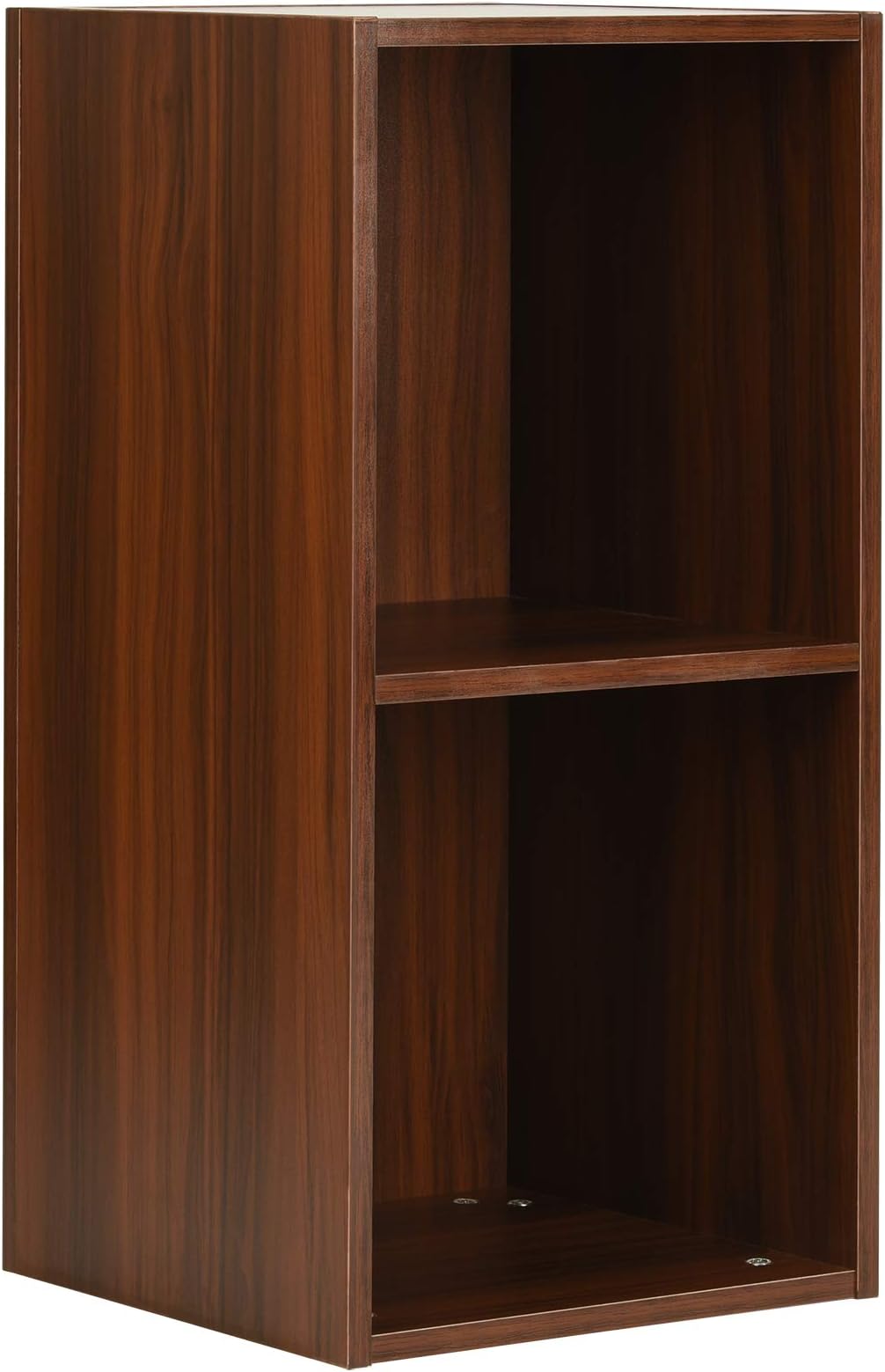Hartleys Walnut Effect Dark Wood Vinyl Record Storage Box - Choice of Size