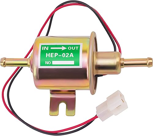 Bomba de combustible eléctrica de 12 V, universal de transferencia de baja presión, bomba de combustible en línea para cortacésped, carburador,