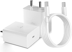 Original 25W Type C Charger for Samsung Super Fast Adapter with C to C Cable - Compatible for M35 M15 5g Series