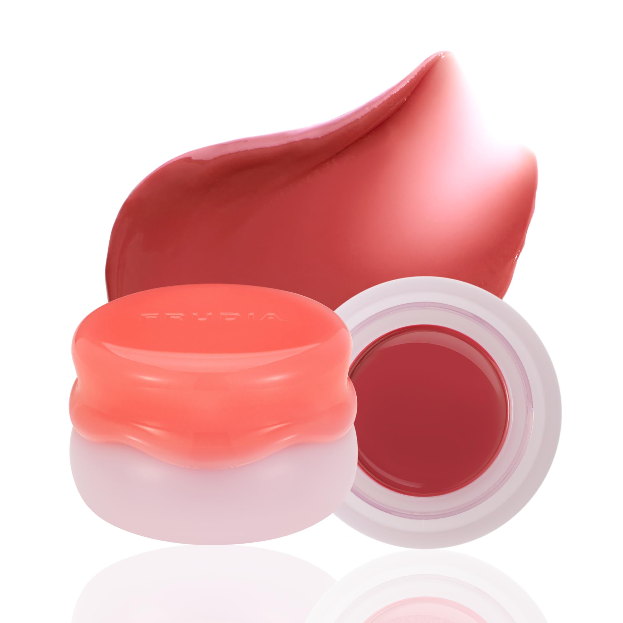 FRUDIA Glow Juicy Jam Lip Gloss & Blush (Mellow Peach) | 3-in-1 Korean Lip & Cheek & Eyes | Moisturizing, Non-Sticky Lip Gloss and Blush | Soft Peach Beige (4.5g)