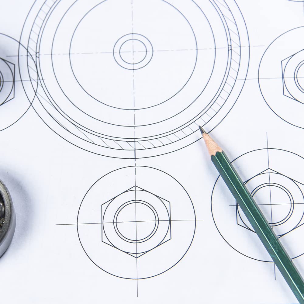 Bussola Universitaria BK-310 - Compasso Con Accessori, Regolazione Rapida, Colore Rosso - Foto 5