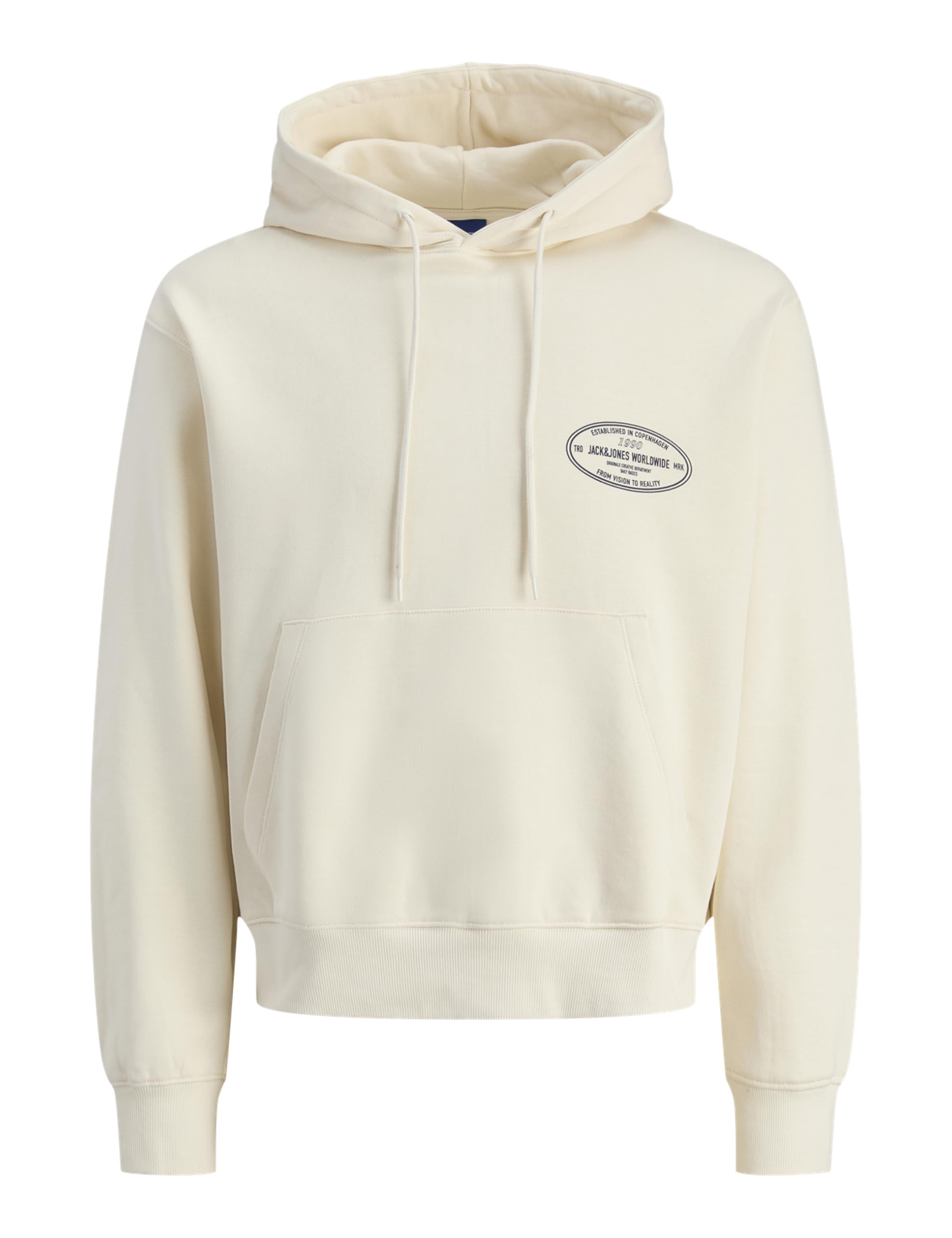 Jack & Jones Back Print Hoodie Men's Cream Large