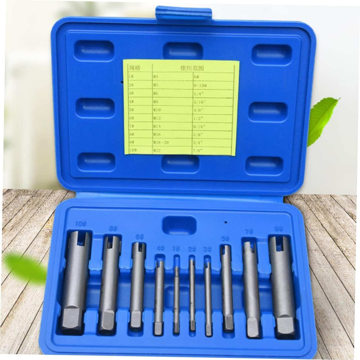 jojofuny Screw Extractor Set Broken Head Screw Remover Household and Industrial Use