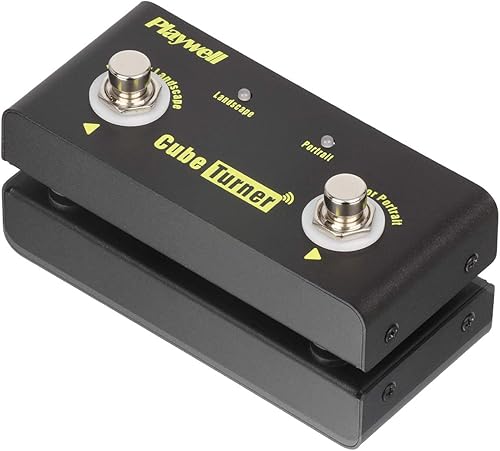 Miniatura 9 de Turner de página de música para tabletas, conectado por Bluetooth para páginas abatibles desde software de música, controlado por interruptor de