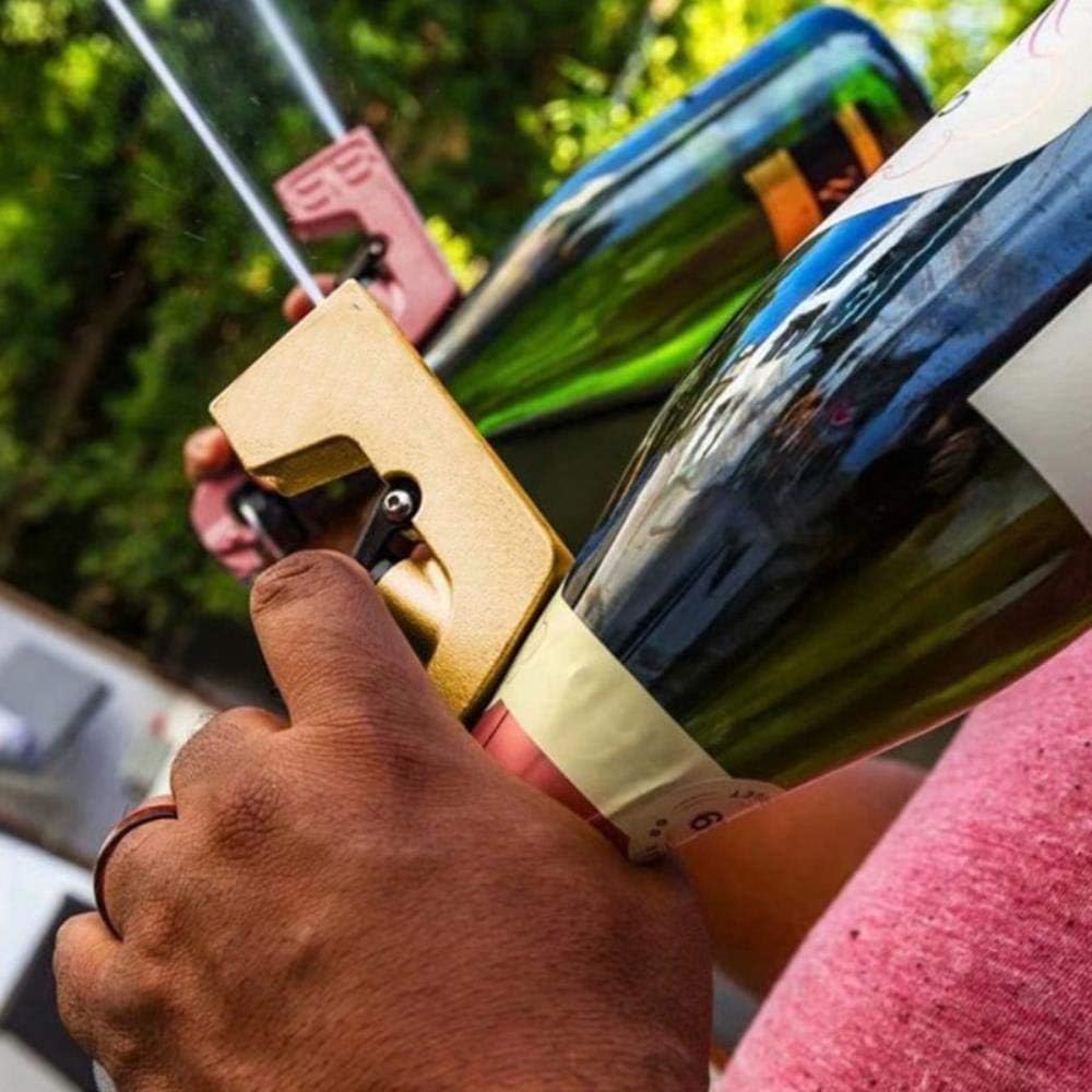 Champagne Spray Gun Shooting Machine, Wine Bottle Pouring Machine, Aluminum and Abs Atmosphere Holder (Plastic + Alloy)