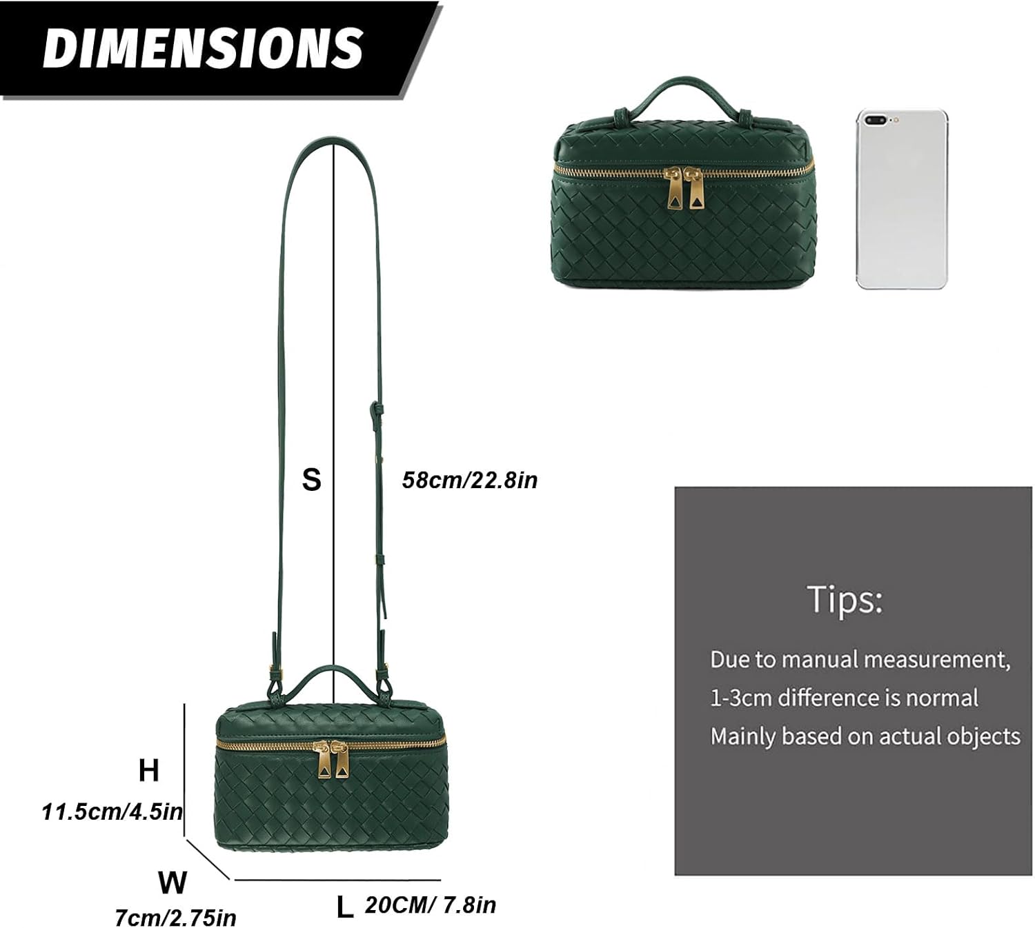 Woven Shoulder Bags for Women, Crossbody Bag Cute Satchels Clutch Purses Top-Handle Tote Handbag - Image 3