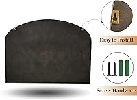 Vista 7 de ironsmithn Espejo de arco dorado, espejos antiguos de 28 x 36 pulgadas con marco de cuentas, espejo decorativo clásico vintage, espejos decorativos