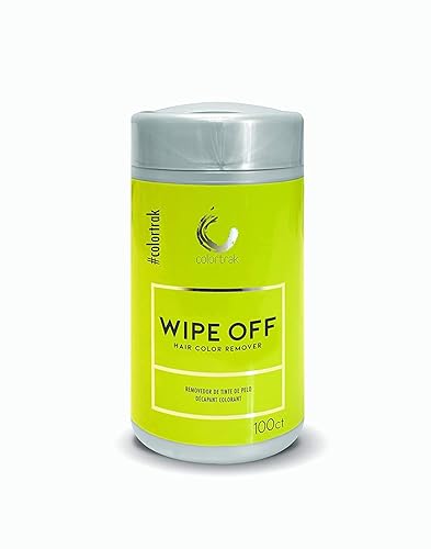 Colortrak Toallitas suaves para eliminar el color del cabello, toallitas húmedas y no irritantes, formuladas con aloe, eliminan fácilmente las