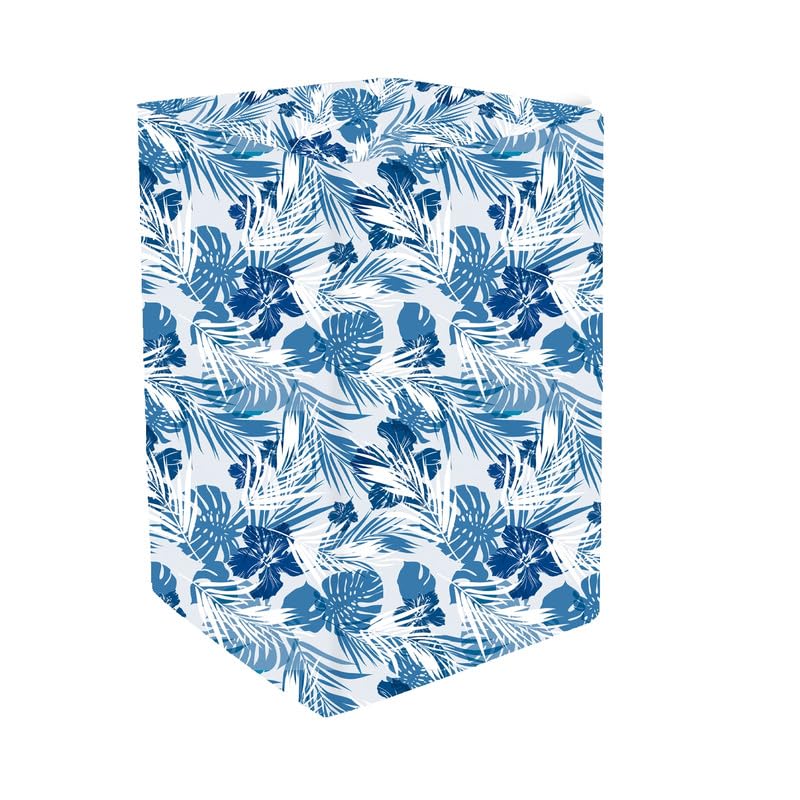 Image of Cooler Cover Compatible For Kenstar Hercules 80-Litres Cooler Waterproof, Dustproof, Size (HxWxD) 114.3X68.58X54.61 Cm, White Blue.