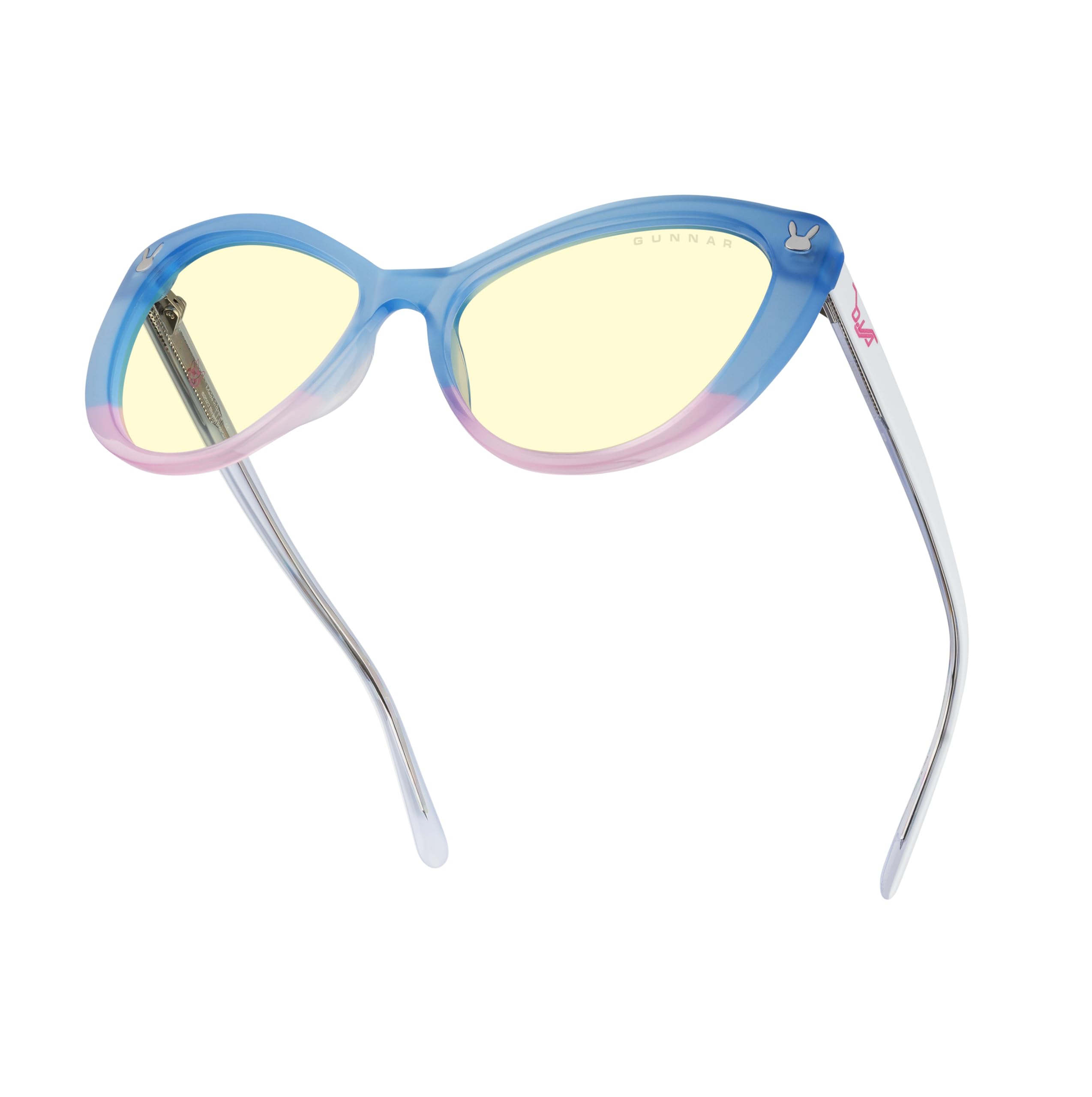 Gunnar Niebieskie okulary blokujące światło model D.VA TOKKI EDITION AMBER