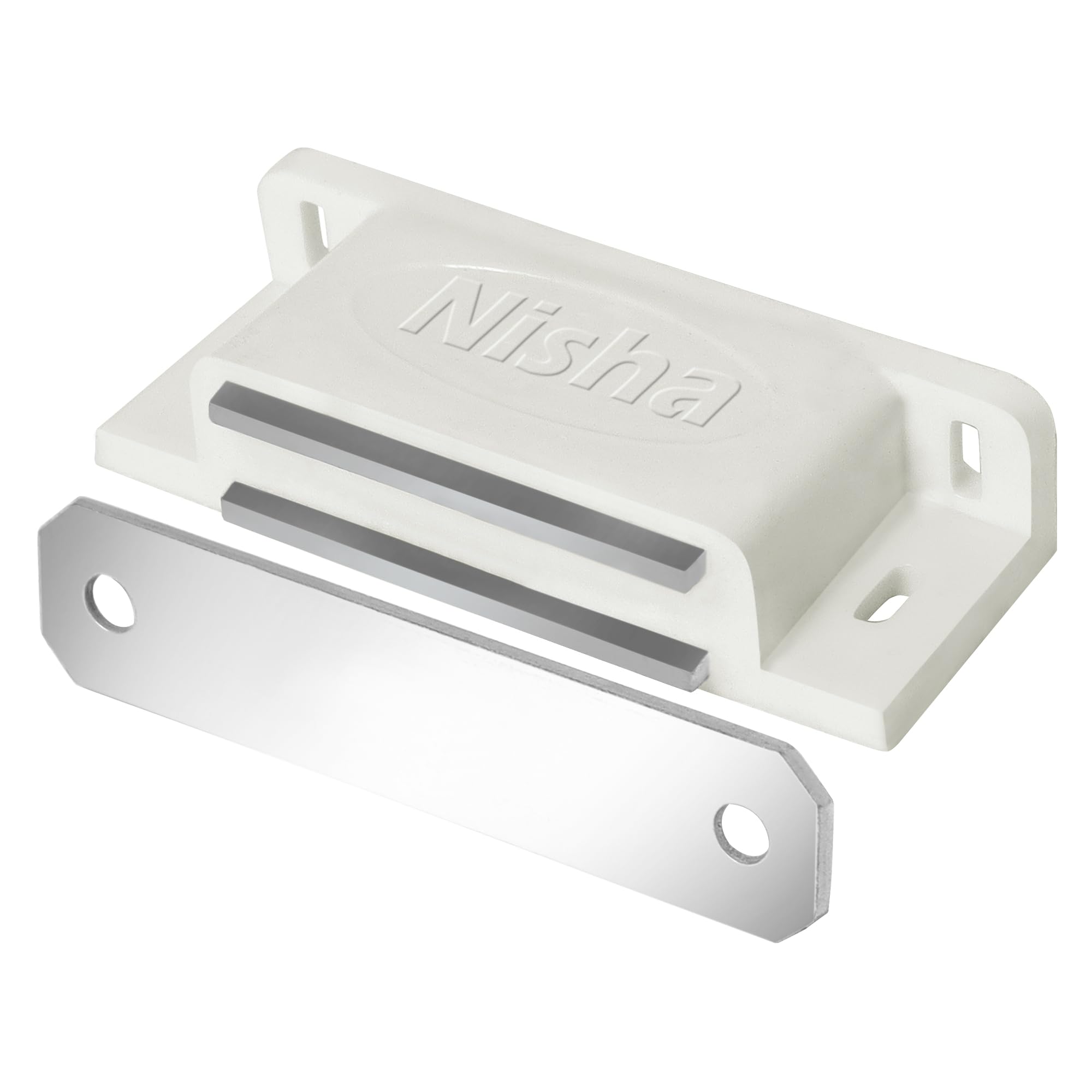 IMPEX (Nisha) Plastic Magnetic Door Catcher - Multiple Uses Door Magnetic Stopper Holder for Cabinet, Drawer, Cupboard & Door Stopper (Pack of 8) (B096KV6C91) Amazon Price History, Amazon Price Tracker