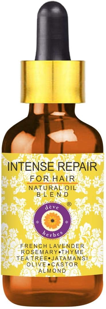 Intense Repair Hair Oil - For Dry, Damaged and Brittle hair. Reduces hairfall 100ml (3.38 oz)