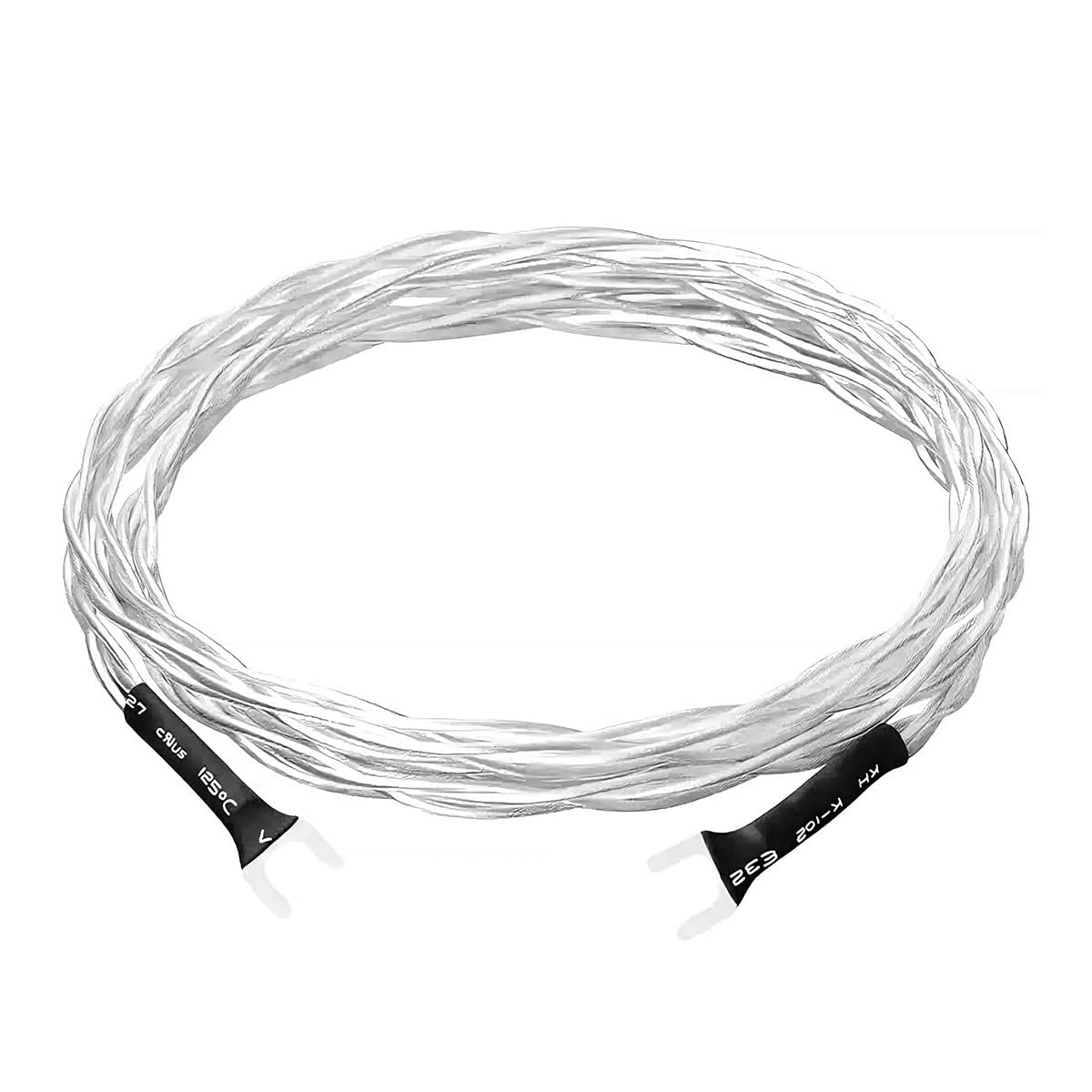 Cavo di messa a terra Hi-Fi per giradischi, 5N OCC singolo cristallo rame placcato argento per giradischi, fonografi e sistemi audio, massima riduzione del rumore, 1,5 m