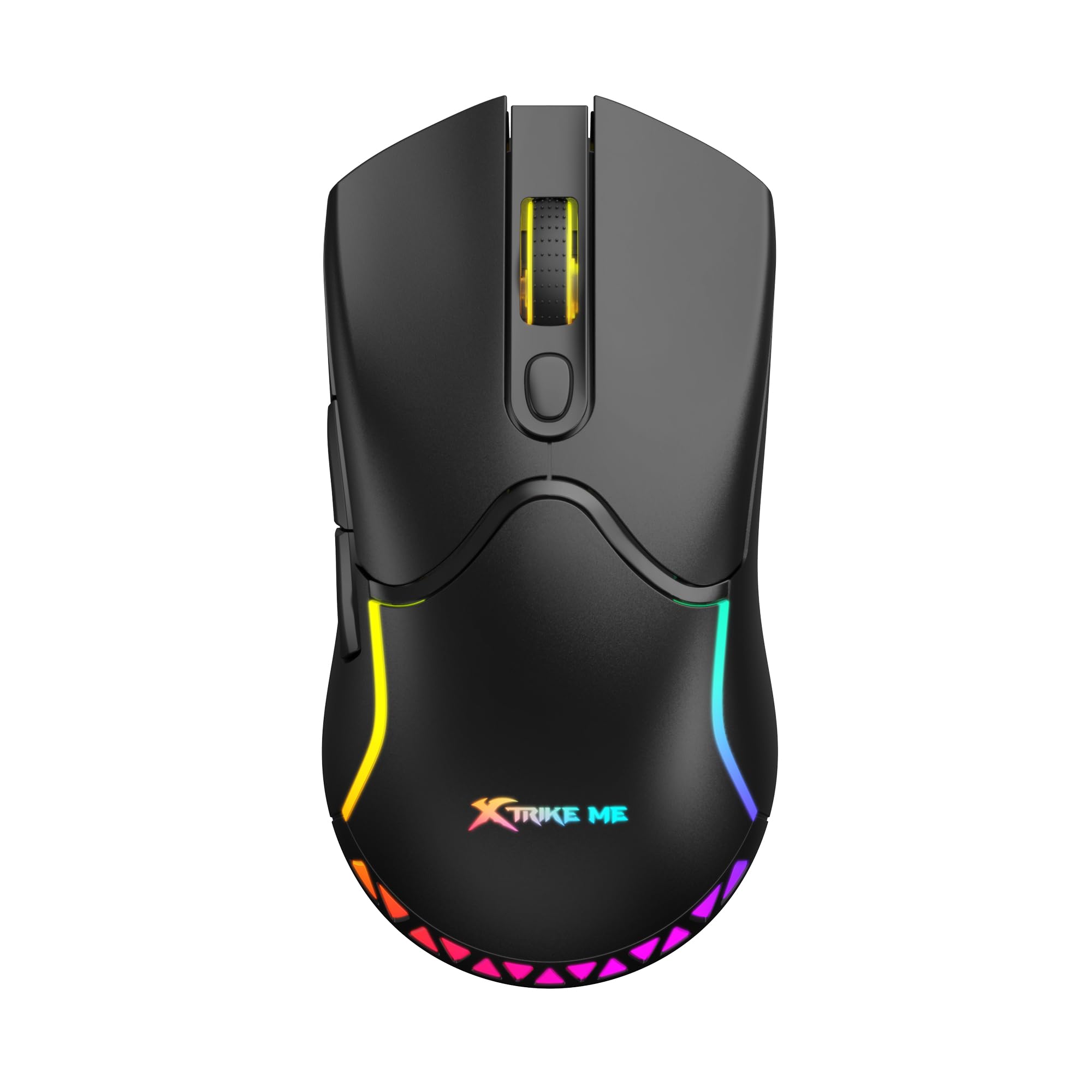 Xtrike Me GW-610 Gaming Mouse top view z oświetleniem RGB