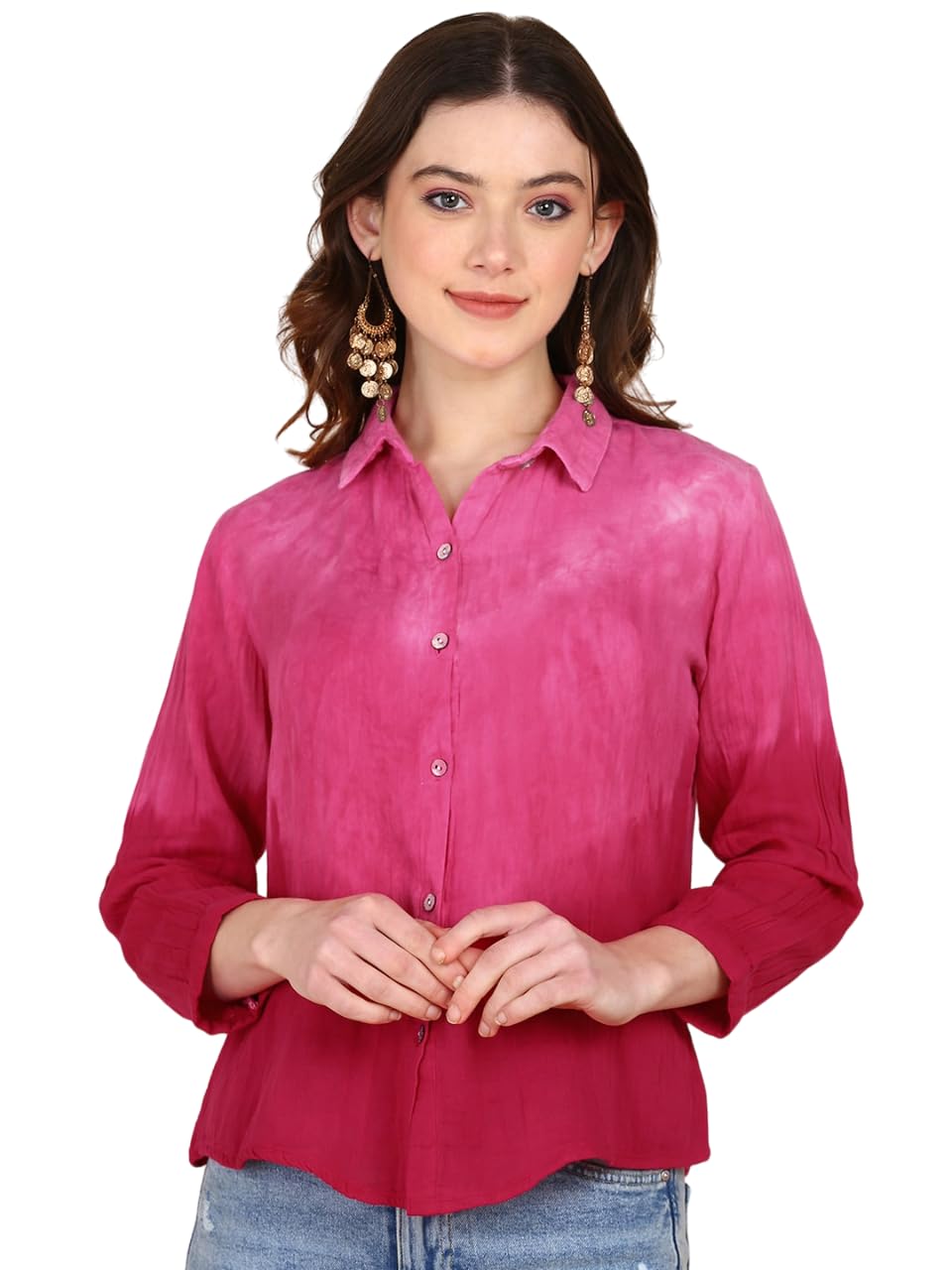 Solid Cotton Shirts for Women-image-45