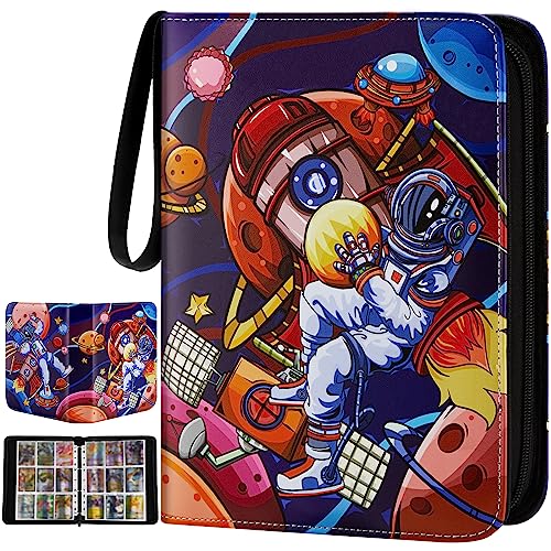 Trading Card Binder, Blue astronaut 900, 900 cards