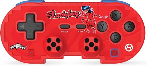 Hyperkin Ladybug Official Zagtoons Edition Pixel Art Bluetooth Controller for Nintendo Switch/PC/Mac/Android