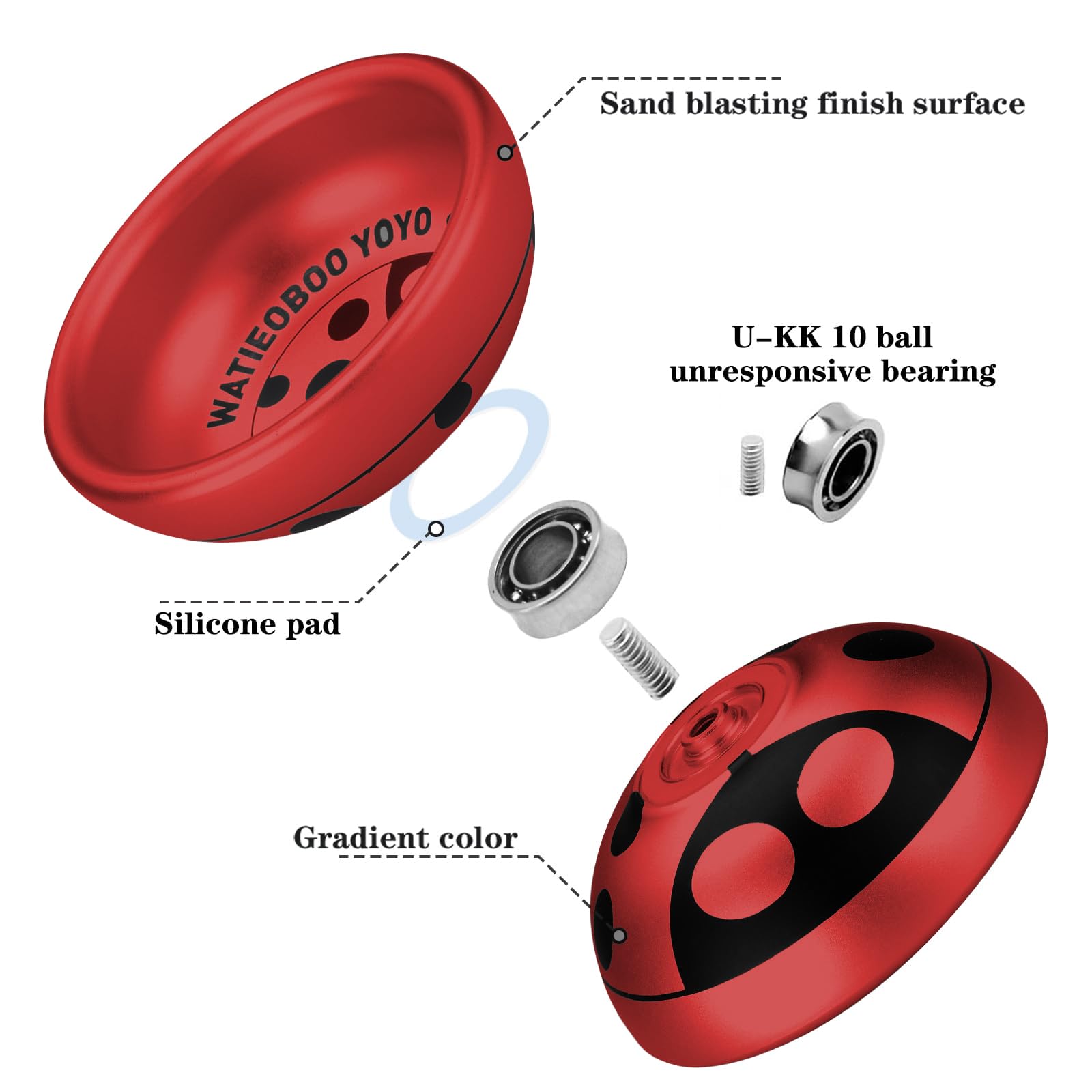 Amazon | WATIEOBOO yoyo メタルヨーヨープロフェッショナル