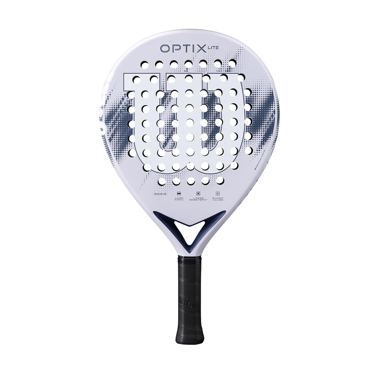 Wilson Optix V2 Lite Padel-Schläger, Anfängerfreundlicher Schläger, Mit Leichter Glasfaseroberfläche, Perfekt für Training oder Freundschaftsspiele